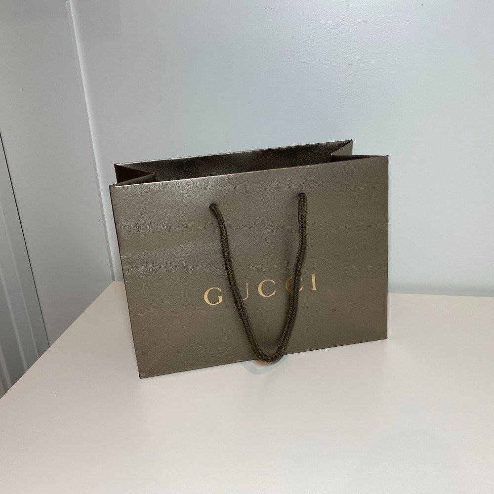 Authentic Gucci Paper Shopping Bag